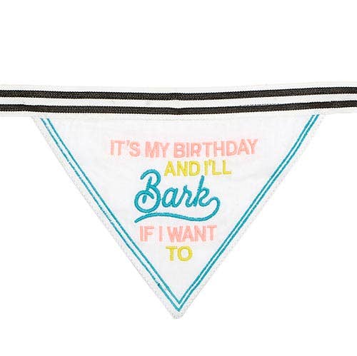 Santa Barbara Design Studio by Creative Brands - Pet Bandana - It's My Birthday And I'll Bark If I Want To